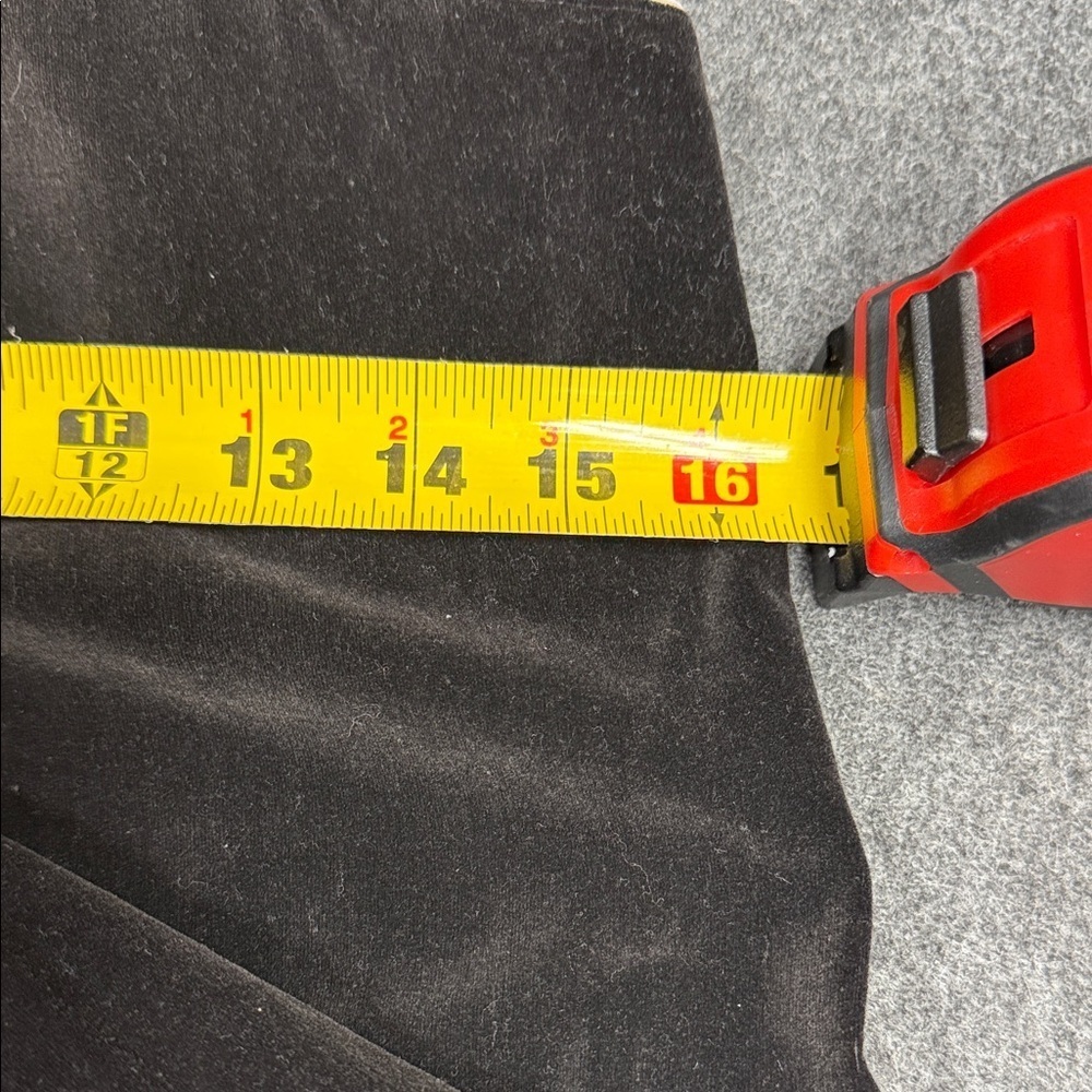 Palena Knitwear Vintage Velvet Flare Pants with White Trim Made in Hong Kong - Picture 9 of 10